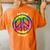 Be Kind Always Fun Tie Dye Peace Sign Kindness T Women's Oversized Comfort T-Shirt Back Print Yam