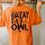 Owls School Sports Fan Team Spirit Great Day Women's Oversized Comfort T-Shirt Back Print Yam