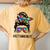 Autism Mom Life Messy Bun Sunglasses Bandana Be Kind Women's Oversized Comfort T-Shirt Back Print Mustard