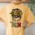 Best Mom Ever Messy Bun Sunflower Womens Women's Oversized Comfort T-Shirt Back Print Mustard