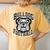 Bulldogs Football Game Day Print Mom Dad Black Women's Oversized Comfort T-Shirt Back Print Mustard