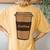Coffee Cup Costume Roasted Beans Brewed Drink Beverage Women's Oversized Comfort T-Shirt Back Print Mustard