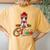 Cornish Rex Claus Cat Lover Santa Hat Ugly Christmas Sweater Women's Oversized Comfort T-Shirt Back Print Mustard