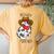 Cowboy Cat Meowdy Purrtner Western Sarcastic Partner Women's Oversized Comfort T-Shirt Back Print Mustard