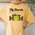 My Favorite Player Calls Me Mom Softball Leopard Women's Oversized Comfort T-Shirt Back Print Mustard