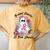 Groovy Breast Cancer Is Boo Sheet Ghost Halloween Women's Oversized Comfort T-Shirt Back Print Mustard