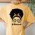 Be Kind Autism Awareness Messy Bun Girl Afro Woman Women's Oversized Comfort T-Shirt Back Print Mustard