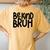 Be Kind Bruh Anti Bullying Kindness Orange Unity Day Women's Oversized Comfort T-Shirt Back Print Mustard