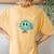 Be Kind Cute Earth Peace Anti Bullying Unity Day Orange Women's Oversized Comfort T-Shirt Back Print Mustard