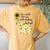 Be Kind Sign Language Elephant Sunflower Quote Idea Women's Oversized Comfort T-Shirt Back Print Mustard