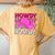Pink Howdy Cowgirl Western Country Rodeo Awesome Cute Women's Oversized Comfort T-Shirt Back Print Mustard