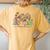 Retro 2Nd Grade Teacher Daisy Flower Colorful Back To School Women's Oversized Comfort T-Shirt Back Print Mustard