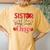 Sister Of The Berry Sweet Birthday Sweet Strawberry Women's Oversized Comfort T-Shirt Back Print Mustard