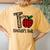 T Is For Teacher’S Aide Back To School Teacher Women's Oversized Comfort T-Shirt Back Print Mustard