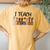 I Teach Kindness Asl Kindness Day Be Kind Anti Bullying Women's Oversized Comfort T-Shirt Back Print Mustard