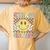 Third Grade Teachers Boys Girls Smile Face 3Rd Grade Team Women's Oversized Comfort T-Shirt Back Print Mustard