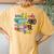 Tiedye Read Books And Be Kind Outfit For Book Readers Women's Oversized Comfort T-Shirt Back Print Mustard