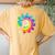 Unity Day Orange Anti Bullying Be Kind Kindness Tie Dye Women's Oversized Comfort T-Shirt Back Print Mustard