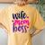 Wife Mom Boss Mom Joke Quote Humor Mother's Day Women Women's Oversized Comfort T-Shirt Back Print Mustard