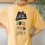Yoga Tanks Body Mind Spirit Meditation Class Teacher Women's Oversized Comfort T-Shirt Back Print Mustard