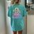 9 Years Of Being Awesome Tie Dye Hearts 9Th Birthday Girl Women's Oversized Comfort T-Shirt Back Print Chalky Mint