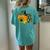 Cute Thanksgiving For Wife Pumpkin Camouflage Sunflower Women's Oversized Comfort T-Shirt Back Print Chalky Mint