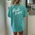 Engagement Party Bride Vibes Fiancee T Fiance Women's Oversized Comfort T-Shirt Back Print Chalky Mint