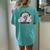 Ghouls Just Wanna Have Fun Cute Halloween Ghost Girl Graphic Women's Oversized Comfort T-Shirt Back Print Chalky Mint