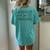 Teacher End Of Year Schools Out For Summer Last Day Women's Oversized Comfort T-Shirt Back Print Chalky Mint