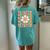 Teacher Off Duty Last Day Of Schools Out For Summer Holiday Women's Oversized Comfort T-Shirt Back Print Chalky Mint