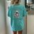 Never Underestimate The Importance Coffee Lovers Women's Oversized Comfort T-Shirt Back Print Chalky Mint