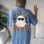 This Is Some Boo Sheet Ghost Halloween Costume Women's Oversized Comfort T-Shirt Back Print Moss