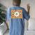 Groovy Second Grade Vibes Peace Retro 2Nd Grade Teachers Women's Oversized Comfort T-Shirt Back Print Moss