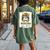 Purple Gold Football Mom Mother Football Vibes Women's Oversized Comfort T-Shirt Back Print Moss