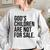 Gods Children Are Not For Sale Saying Gods Children Women Oversized Sweatshirt Sport Grey