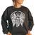 Angel Archangel Michael Warrior Gift Women Oversized Sweatshirt Black