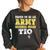 Proud To Be An Army National Guard Tio Military Uncle Women Oversized Sweatshirt Black