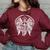 Angel Archangel Michael Warrior Gift Women Oversized Sweatshirt Maroon