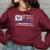 Vintage Us Flag Proud To Be An Air Force Military Girlfriend Funny Military Gifts Women Oversized Sweatshirt Maroon