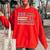 Retro Birmingham Area Code 205 Residents State Alabama Women Oversized Sweatshirt Red