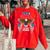 Vintage Team Conrad American Us Eagle Lifetime Membership Women Oversized Sweatshirt Red