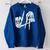 Cute Freaky Los Angeles Hand Sign Skeleton La Gift Women Oversized Sweatshirt Royal Blue