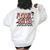 Retro Spooky Sister Floral Boho Ghost Sis Halloween Costume Gifts For Sister Funny Gifts Women's Oversized Back Print Sweatshirt White