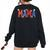 4Th Of July Mama And Mini Mommy And Me Matching Outfits Mommy Women's Oversized Sweatshirt Back Print Black