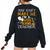 You Cant Scare Me Im A Middle School Teacher Halloween Middle School Teacher Women's Oversized Sweatshirt Back Print Black