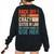 Back Off I Have A Crazy Sister In Law Sisterinlaw For Sister Women's Oversized Sweatshirt Back Print Black