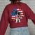 Sunflower American Flag Border Collie 4Th Of July Pratioctic Women's Oversized Sweatshirt Back Print Maroon