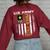 Vintage Us Army Proud Uncle With American Flag Women's Oversized Sweatshirt Back Print Maroon
