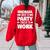 Michael Born To Party Forced To Work Michael Name Women Oversized Sweatshirt Back Print Red