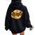 Dope Nanny Girls & Cute Daycare Provider Queen Groovy Women Oversized Hoodie Back Print Black